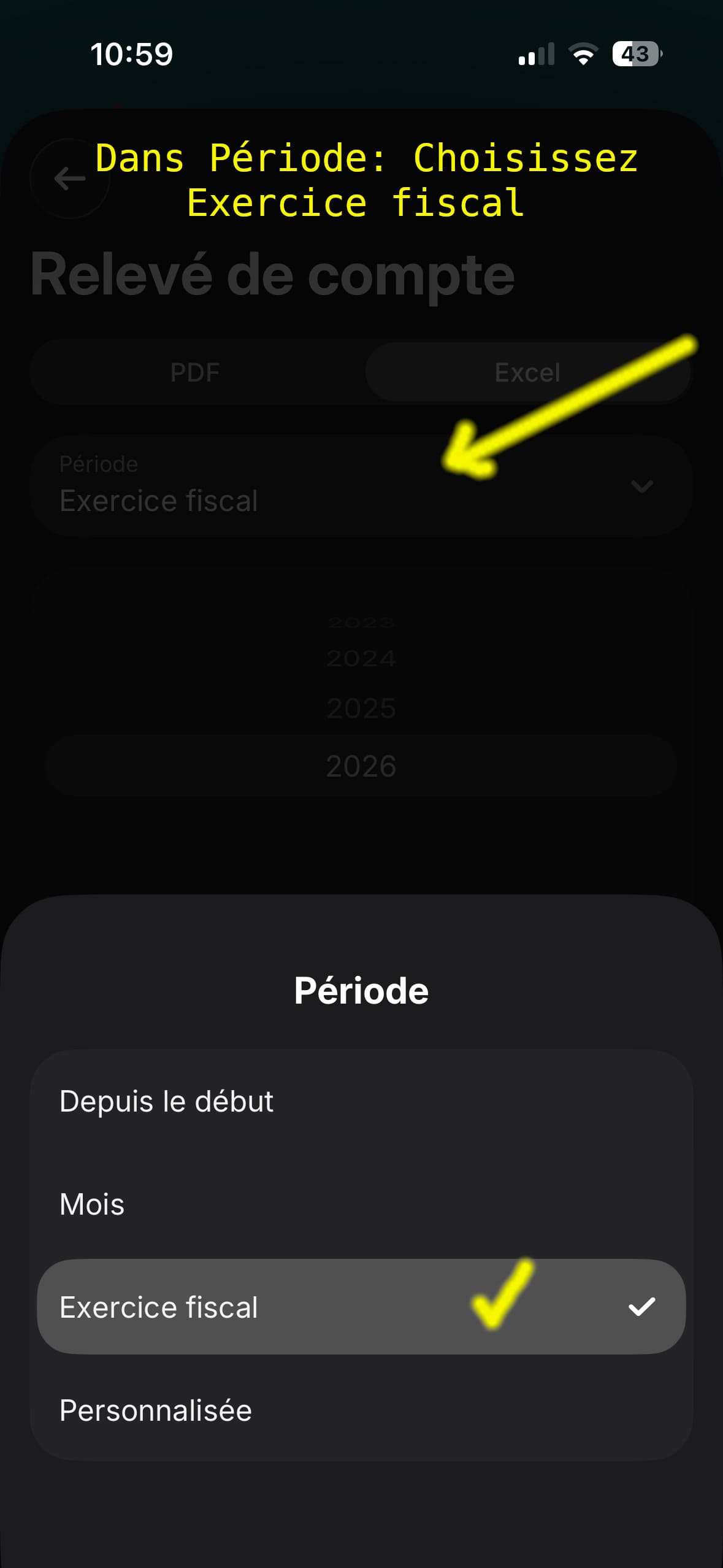 Période Depuis le début